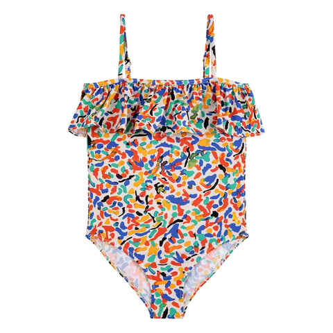 Confetti All Over Flounce Swimsuit