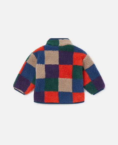 Baby Colorful Checks Fleece Jacket