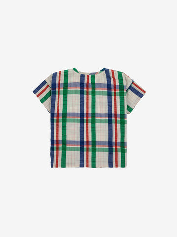 Baby Madras Checks Woven T-Shirt