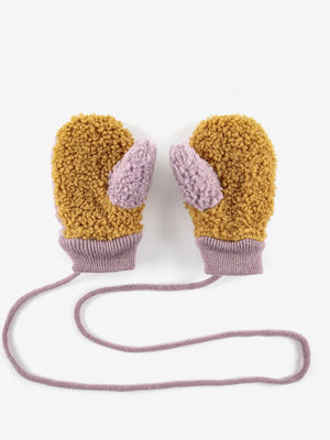 Baby Mouse Pink Padded Gloves
