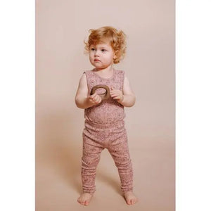 Baby Paula Wool Leggings Woodrose - Zirkuss