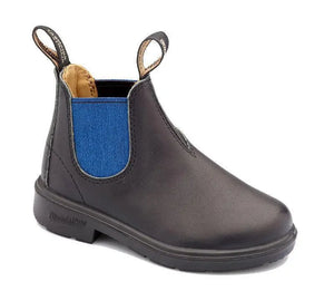 Blundstone Shoes Leather KIDS Black/Blue - Zirkuss