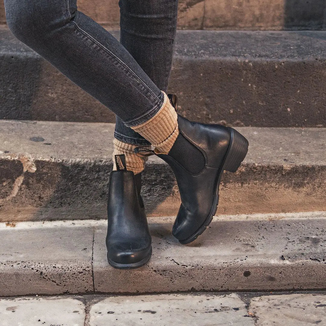 Blundstone Shoes Leather WOMAN Block Heel Black - Zirkuss
