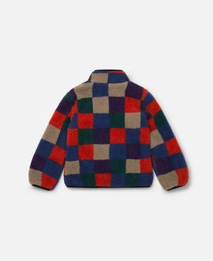 Colorful Checks Fleece Jacket