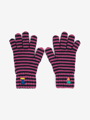 Funny Friends Striped Knitted Gloves