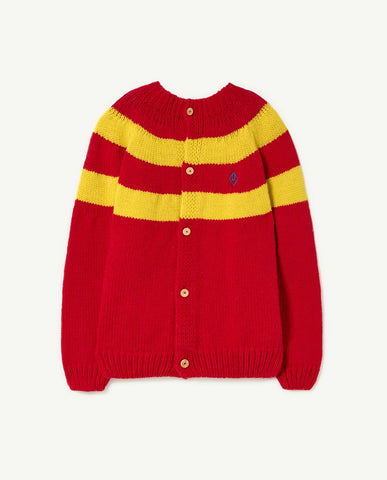 Toucan Kids Sweater Cardigan Red Logo