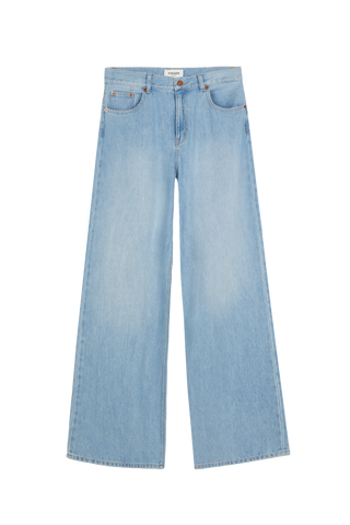 APRIL Bleached Blue - Wide Loose Fit Jeans