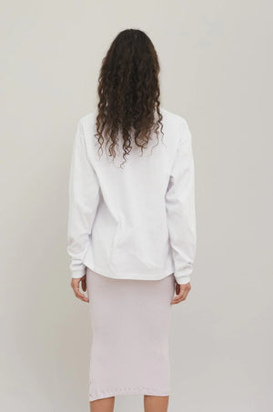 Claudette Unisex T-Shirt Weiß Langarm
