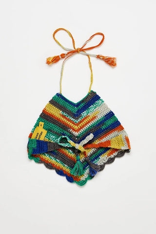 Multicolor Crochet Top Green Maison Mangostan | Zirkuss 