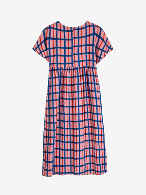 Multicolored Checked Print Dress Woman