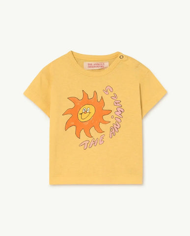 Rooster Baby T-shirt Yellow