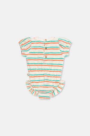 Toweling Stripe Baby Romper