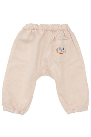 Twill Baby Pants - Soft Pink