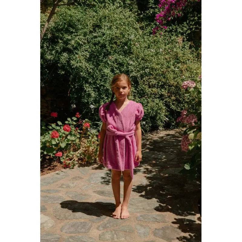 Veste De Bain Celeste Frottee Super Pink