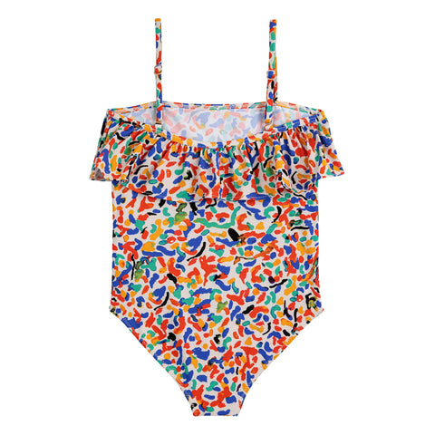 Confetti All Over Flounce Swimsuit
