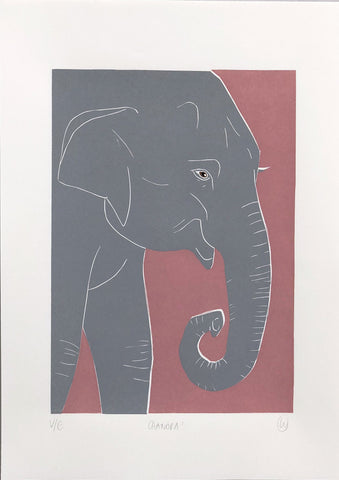 Linostudio Print ,Chandra the Elefant' - Zirkuss