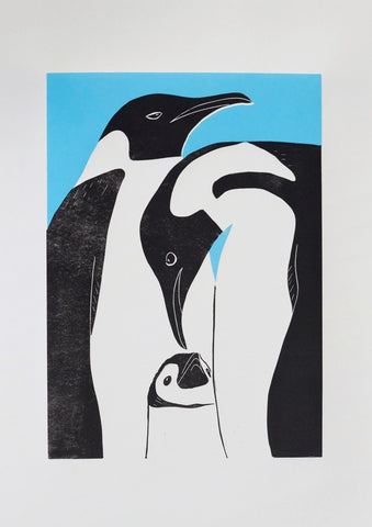 Linostudio Print Pinguins ,Hugo Mom and Dad' - Zirkuss