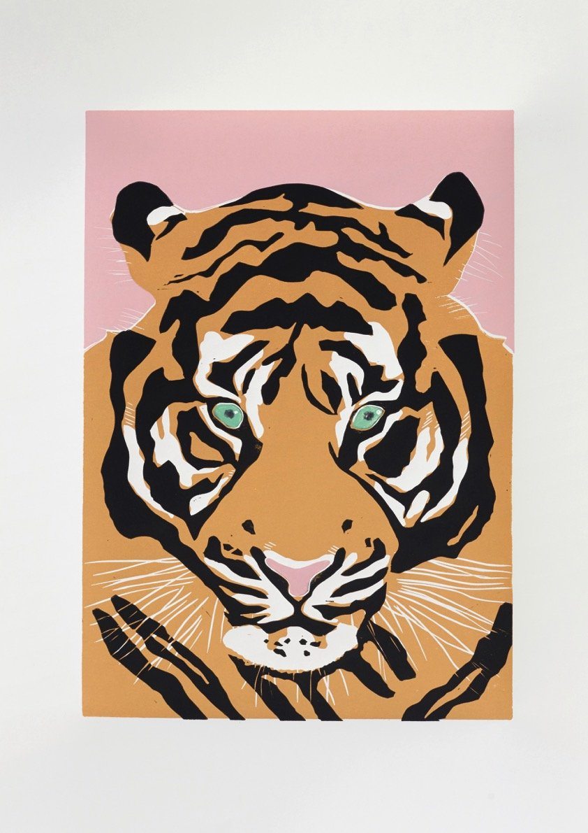 Linostudio Print ,Rocco the Tiger' - Zirkuss