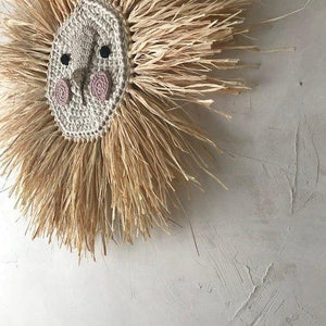 Wall Deco Lion Crochet Small - Zirkuss