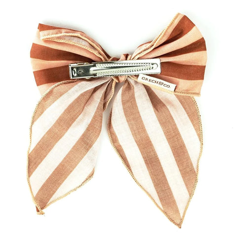 Fable Bow - Mid Size - Stripes Sunset & Tierra