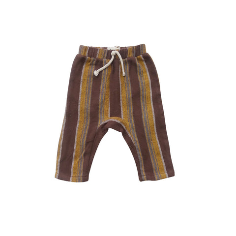 Reece Baby Harem Pants Brown Stripe - Zirkuss