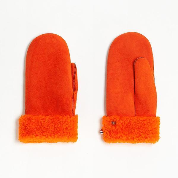 Gloves Sheepskin Woman Orange - Zirkuss
