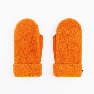 Gloves Teddy Sheepskin Orange - Zirkuss