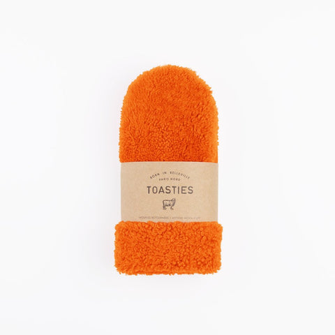 Gloves Teddy Sheepskin Orange - Zirkuss