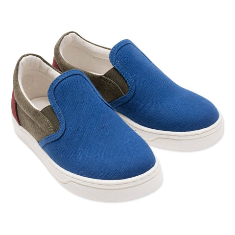 Bonton Tricolour Slip Ons Blau - Zirkuss